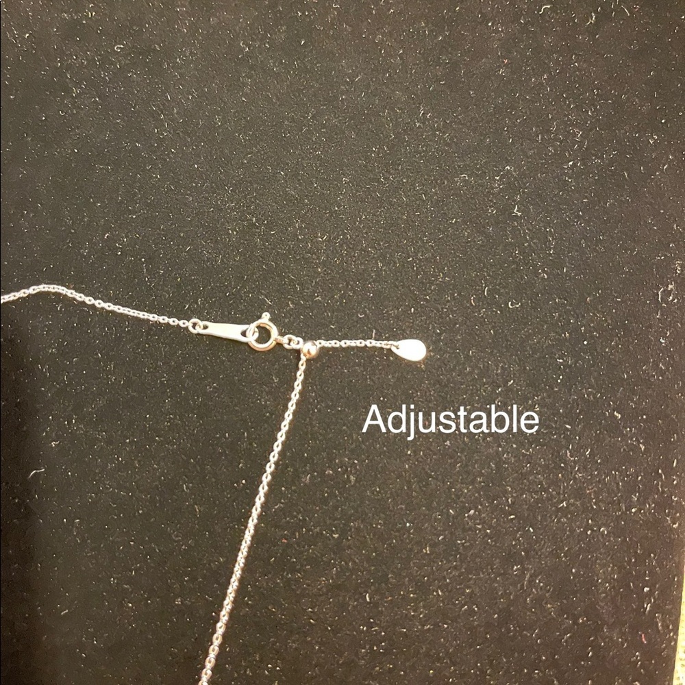 Hallmark Pt850 necklace and Pt900 pendant Genuine Natural Diamond .213 & .04 - Picture 7 of 11